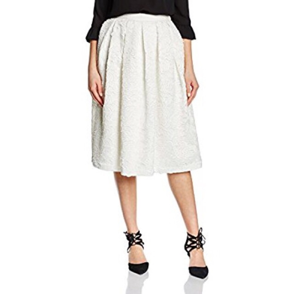 Full A-Line Midi Skirt w/ Appliqué